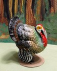 Thanksgiving Turkey Candy Container - Mache  3 1 2   Lead Feet