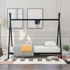Kids House Bed Metal Platform Bed Tent Bed Twin Size Bed Frames For Bedroom Dorm