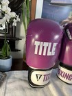 Title Boxing Gloves Purple Size Medium Pristine Shape