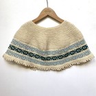 Knitted Shawl shawlette shoulder Wool Cover For Girls Ages 3-6 Handmade