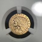 Sasa 1915 P  2 5 Gold Indian Head Uncirculated Quarter Eagle  Ngc Au-58