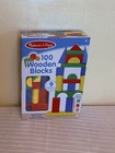 Building Blocks  Wooden 100 Pieces Toy Set Classic Toys Kids New Melissa   Doug
