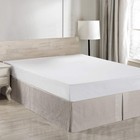 Belgian Linen Bed Skirt With Classic 14 Inch Tailored Drop Dust Ruffle  Easy    