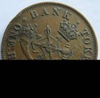 1857 Bank Of Upper Canada Half Penny Bank Token