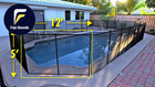 Safety Fence For In Ground Pool Size 5  Black