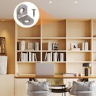 1-1000pcs L Bracket Corner Brace 90 Degree Right Angle Metal Support Fastener