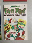 Lot Of 4 Vintage Christmas Fun Pads Unused Childrens Activity Coloring Books New