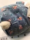 Vintage Eden Bunny Rabbit Blue Floral Romper Missing Tag Plush Stuffed Animal