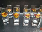 Lot Of 12 Hard Rock Caf   Double Shot Glasses   4  Tall