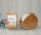 6 Pc Stackable    Bamboo  Wooden Coasters  With Holder   Fast Ship  
