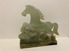 Vintage Chinese Carved Horse 18cm Jadeite  hard Stone  
