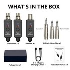 1set Wireless Microphone Transmitter receiver Uhf Xlr Adapter Widely Applicant