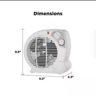 Pelonis 1500w 120v Fan Forced Portable Heater Rotary Knob 3-setting White