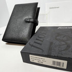 New In Box - Vintage Filofax Portobello Personal Organizer Black Italian Leather