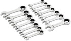Gearwrench 14 Pc  12 Point Stubby Ratcheting Sae metric Combination Wrench Set -