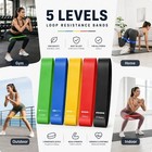 Resistance Bands Set Of 5 Loop Exercise Bands For Yoga Fitness Workout Gym