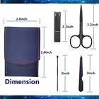 Manicure Set  Professional Men women Nail Clippers Kit 4pcs    Stainless Black