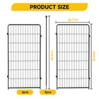 54  Dog Playpen Crate 4 Panel Fence Pet Play Pen Exercise Puppy Kennel Cage Yard