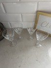 Vintage Cristal D arques Chateaudun Fine French Wine Or Water Glasses Set Of 4