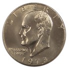 1973  P   D Eisenhower Dollar Bu Ike Us Mint Cello 2 Coin Set