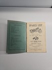 1947 Spares List For  350 Cc And 500 Cc Single Cylinder A j s  Manual