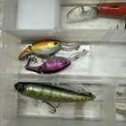 Fishing Tackle Lot Lures Stick Baits Clear Tackle Box Mixed Assortment Gear