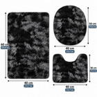 Bathroom Bath Mat 3 Piece Bathroom Rug Set With Toilet Lid Cover Us Seller