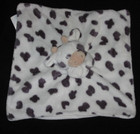 Carters Cow Security Blanket Baby Lovey White Gray 68215