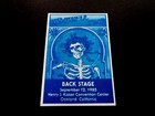 Grateful Dead Backstage Pass Oakland Kaiser Ca 9 12 85 9 12 1985 Gd Bertha Roses
