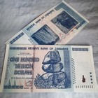 Zimbabwe 100 Trillion Dollars 2008 P-91 Aa Prefix Hyperinflation Unc Notes Rbz