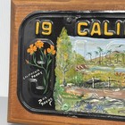 Vintage 1941 California Licence Plate Embossed Steel Signed 