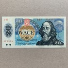 Czechoslovakia 20 Korun Banknote Money 1988 Rainbow Prague Students Currency