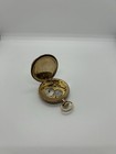 Antique Waltham Mechanical Pocket Watch 14k Gold Ornate Case White Dial