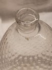 Early Steigel Type Half Post Clear Quilted Pontiled Flask Poison Or Cologne