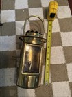 Vintage Brass Maritime Nautical Binnacle Oil Lamp With Glass Door Hinged