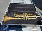 Bach Tr300 Trumpet Brass Student Model W  Hard Case Heavy Finish Wear