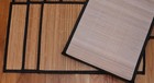 Set 4 8 12 Natural Color Bamboo Wicker Place Mats Hemmed 12x18  Sushi Casual