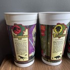 4 Jurassic Park Mcdonald s Dinosaur Collector Cup Cups Lot Of 4 1990   s As Is