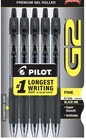 Lot Of 2 Packs  10 Pens  Pilot G2 Retractable Gel Ink Pens  Fine 0 7mm Black Ink