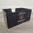 Tito s Vodka Bar Top Napkin Caddy Straw Holder     Black Plastic     New 