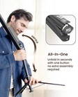 Portable Music Stand For Sheet Music Adjustable   Folding Black