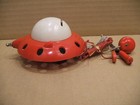 Vintage Miniman F-50 Satellite Crystal Radio Coin Bank 1960s Missing Parts Japan