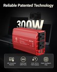 Bestek Power Inverter Dc 12v To Ac 110v - 300w Car Plug Adapter Outlet 4 8a