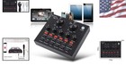 Black V8 Usb Karaoke Mixer - 8 Channels For Music Recording   Live Performance