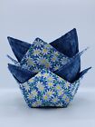 Three Sizes  Microwave Bowl Cozy Holder Reversible  Individual Or 3 Piece Set