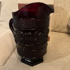 Avon 1876 Cape Cod Ruby Red 7 5  46 Oz  Pitcher - New In Box