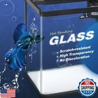 Small Fish Tank  2 Gallon Glass Aquarium  Betta Fish Shrimp Goldfish Tropical