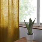 Linen Curtain  Mustard Color Living Room Two Panels Bedroom Linen Curtain Set