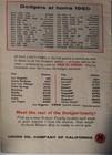 1960 Frank Howard Union76 Meet The Dodger Family Booklet 