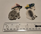 Lot Of 2 Vintage Refrigerator Magnet Cat Fancy Hat 2005 Cat Lover Gift Free Ship